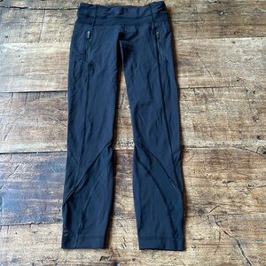 Black Lululemon Leggings Size 2